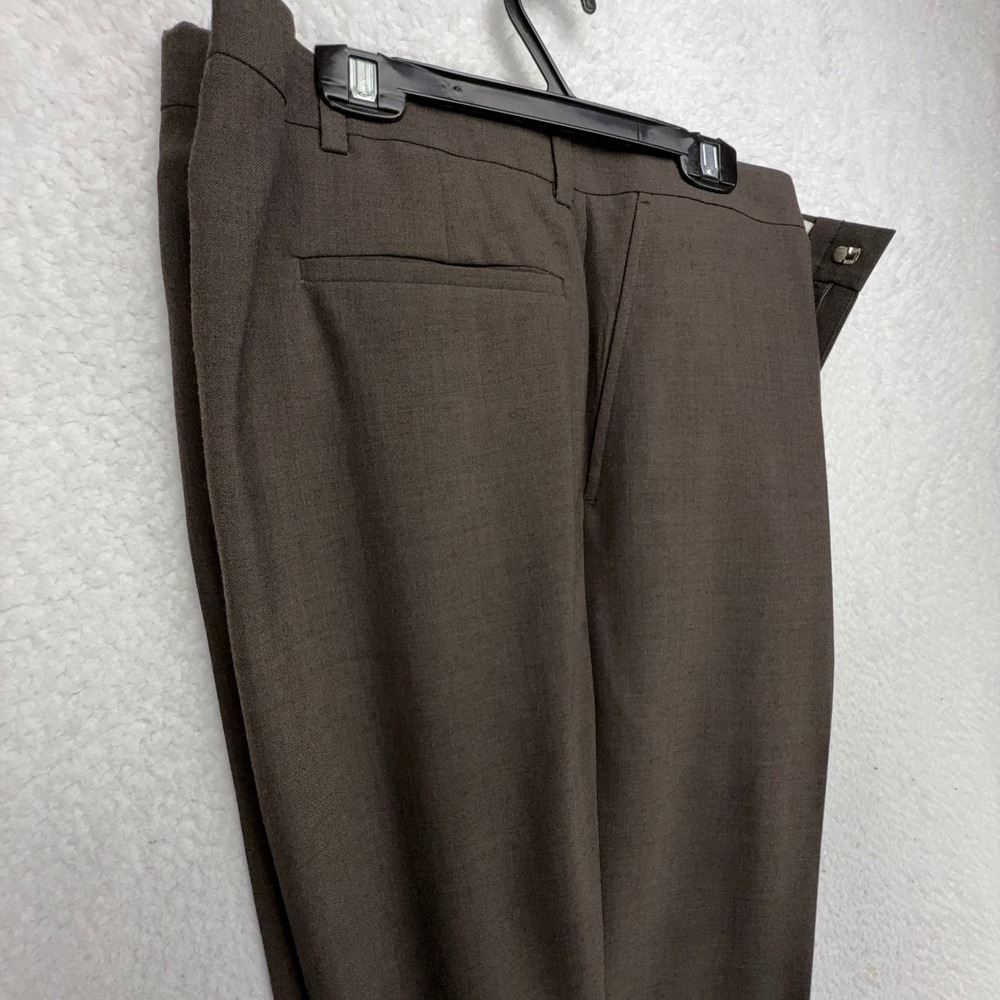 Glen Oaks Mens Brown Wool Blend Dress Pants Trousers 38x30 M4013G019 New - Picture 6 of 6